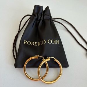 Roberto Coin Gold Hoop Earrings